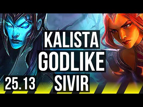 KALISTA & Shaco vs SIVIR & Bard (ADC) | Godlike | EUW Master | 25.13