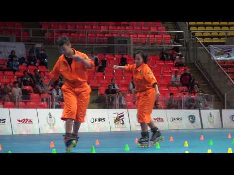 2016 WIFC Classic Slalom Pair 8th Place Arya Bima Surendra & Reika Shakira Adifa (INA)