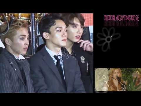 EXO & BTS's Jungkook reaction on Rosé's Acoustic Performance