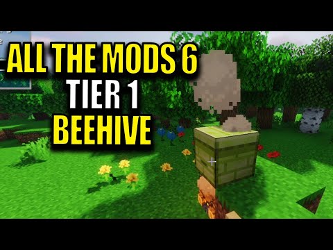 Minecraft All The Mods 6 Modpack Ep 2 - Tier 1 Beehive