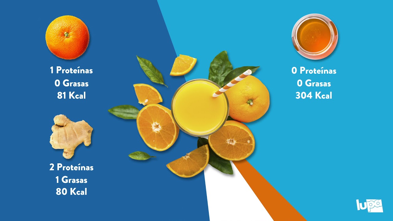 Zumo de naranja con jengibre y miel | Lupa Supermercados