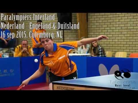 Tafeltennis Paralympiërs Interland