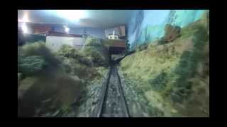 preview picture of video 'Rhinelander Railroad Association's HO Model RR Layout: Scenes & Cab Ride.'