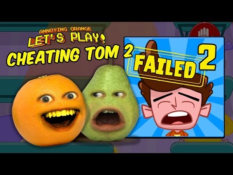 Annoying Orange & Pear Play - CHEATING TOM 2: HOT LAVA!