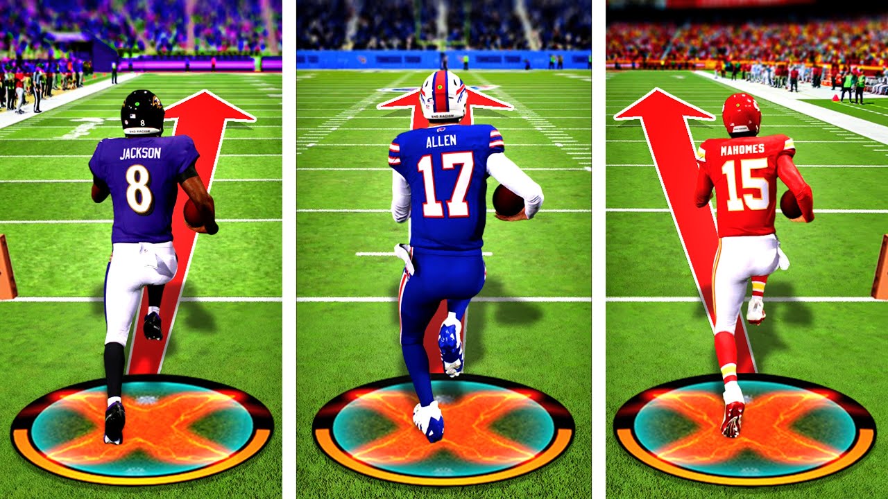 Scrambling for a 99 Yard Touchdown with EVERY Quarterback!