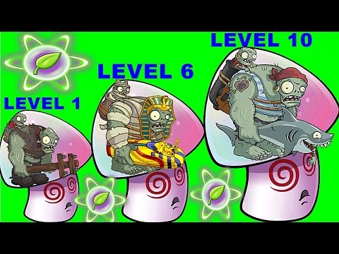 Hypno-shroom Pvz2 Level 1-6-10 Max Level in Plants vs. Zombies 2: Gameplay 2017