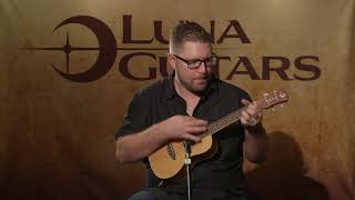 Video thumbnail for Uke Heartsong - Solid Spruce Top with USB & Fishman Preamp by Luna Guitars