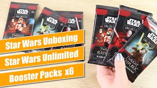 Star Wars Unlimited Twilight of the Republic Booster Packs x6 - Star Wars Pack Openings