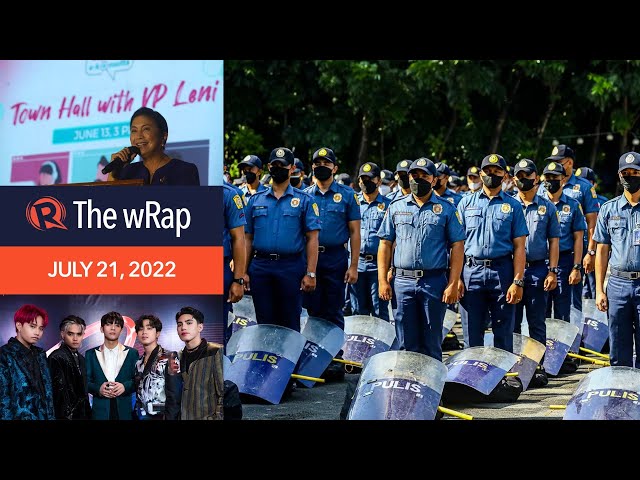 Over 20,000 cops to be deployed to Marcos’ 1st SONA | Evening wRap