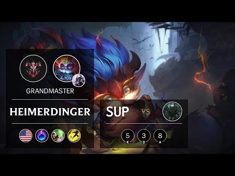 Heimerdinger Support vs Pyke - NA Grandmaster Patch 9.14