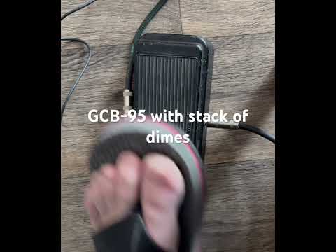 Early Dunlop GCB95 Cry Baby Wah 1982(?) with Stack of Dimes image 7