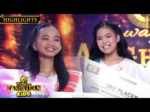 Dylan and Aliyah win 2nd and 3rd place in TNT Kids 'Ang Huling Tapatan' Tawag Ng Tanghalan Kids