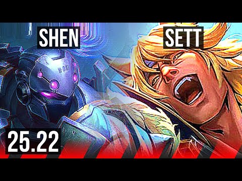 SHEN vs SETT (TOP) | 1100+ games, 5/2/7 | EUW Master | 25.22