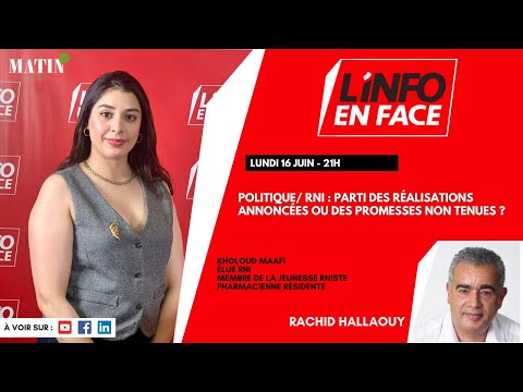 Le RNI entre promesses et réalisations : Le débat s’invite à L’Info en Face