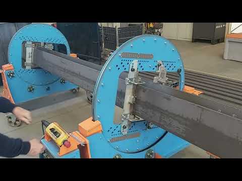 TR-Machinery Beam Rotator – Fixing of the Steel Beam / Gerenda Forgató – Gerenda Befogatása