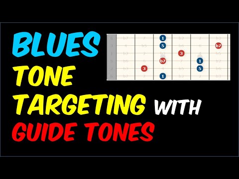 Tone Targeting in 1, 4, 5 Blues Solos Using Guide Tones