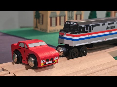 Extreme Wooden Train Crash Theater 7 - Trains Vs Cars