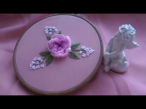 3D Rose Wool Embroidery - Amazing Hand Embroidery Trick