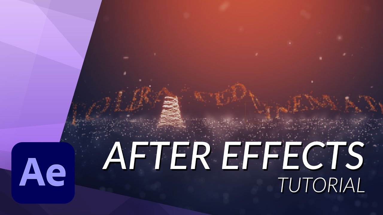 Text made out of Particles in After Effects