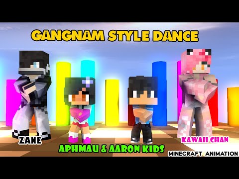 APHMAU FAMILY & FRIENDS | GANGNAM STYLE DANCE | PHUT HON DANCE - Minecraft Animation