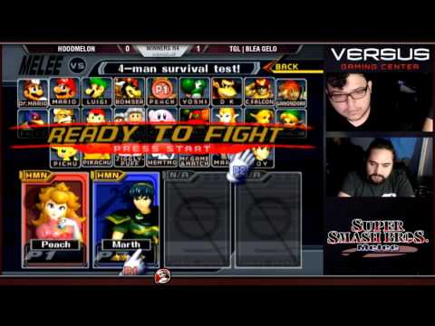 11/22/15 - Versus Melee Weekly - Winners R4 - Hoodmelon (Peach) vs TGL| Blea Gelo (Luigi, Marth)