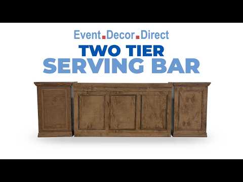  The Ultimate Party Upgrade: Collapsible Two-Tier Serving Bar!  #eventdecordirect