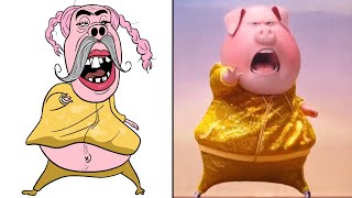 Sing All Animal Audition Drawing Meme | Funny Gunter