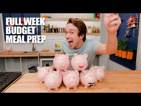 Full Week Budget Meal Prep - 7 Days of Recipes from one Grocery Trip - BREAKFAST + LUNCH + DINNER
