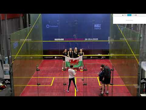 Ct 1- ESF European Team Division 1 & 2 Squash Championships 2023 - Day 4 - Court 1