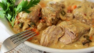Braised Pork In Veloute Sauce | French Ragout Recipe (Blanquette)