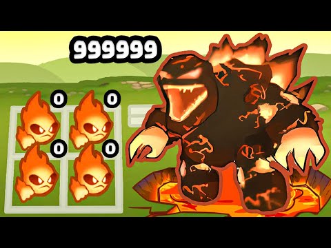 Merging a Fire Element to MAX LEVEL Monster