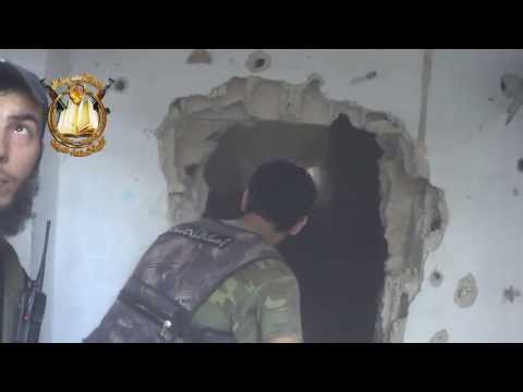 اشتباكات بين كتيبة شهداء عربين وقوات النظام في حي برزة في مدينة دمشق