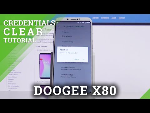 How to Clear Credentials in DOOGEE X80 – Clear All Licences