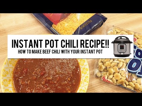 Recipe Video - Beef Chili in the Instant Pot!