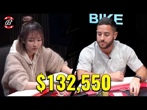 INSANE $132,550 Bad Beat For Vivian With Pocket Aces!