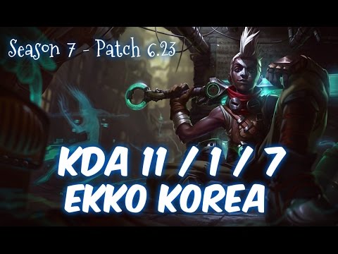 EKKO Korea vs SYNDRA Mid - Patch 6.23 KR Ranked