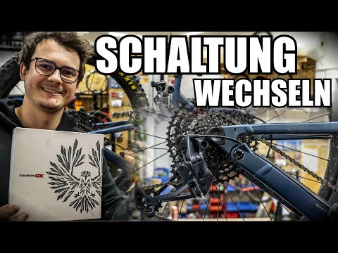 SCHALTUNG AM FAHRRAD WECHSELN/TAUSCHEN + Schaltzugseil und Schaltauge richten (SRAM NX auf SRAM GX)