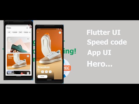 Flutter UI Tutorial | flutter | Shopping Application UI Design and Animation
