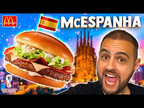 PROVEI O McESPANHA DO McDONALDS | Sanduíches da Copa 2022 | #ProvandoDelivery