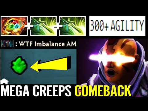 WTF ~300 AGILITY! Crazy Apex + 2x ButterFly AM Mega Creeps Defense Epic Comeback Top Rank Dota 2