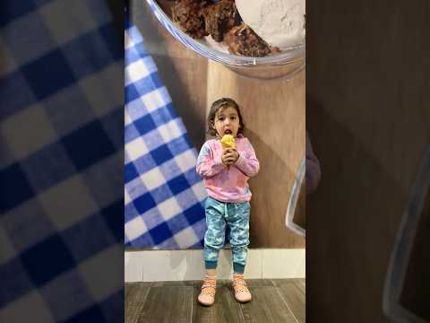 Little Maliha loves ice cream!😍😘♥️say MashAllah 🥰 #cutebaby #maliha #cute #cutemomment #icecream