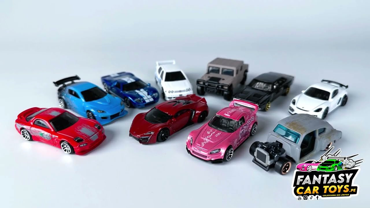 BOX PACK DE 10 FAST AND FURIOUS - Rápidos y Furiosos