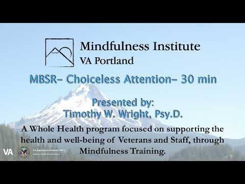 MBSR Guided Practice - Choiceless Awareness