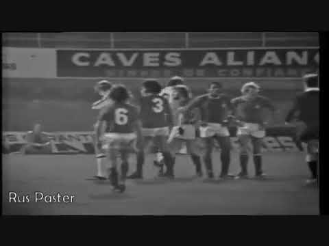 EURO-1976. Qualifiers. Group 1. Portugal - England - 1:1. Highlights.