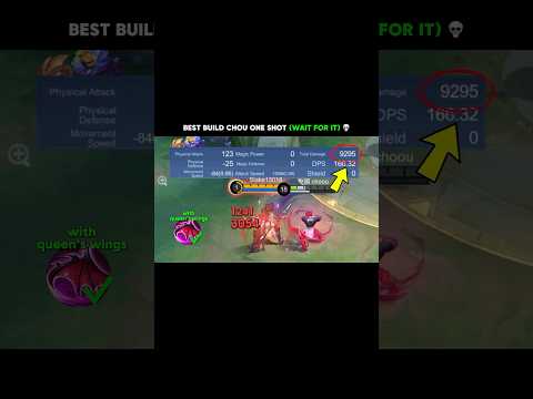 best build one shot chou? 🤔 #mobilelegends #choou #shorts #mlbb