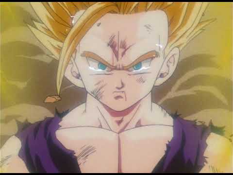 DBZ - Gohan's Super Saiyan 2 Transformation - English Dub w/ "Unmei no Hi" ("Spirit v. Spirit")