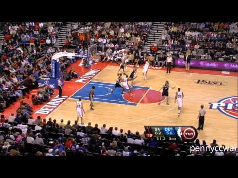 Allen Iverson 31pts vs Tim Duncan Tony Parker Spurs 08/09 NBA | HD *Pistons AI