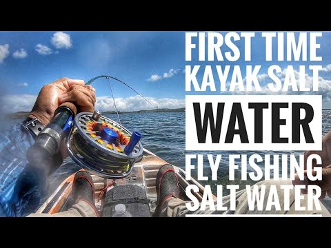 First Time Kayak Salt Water Fishing & Fly Fishing in mY Vibe Seaghost 130