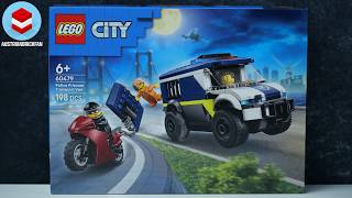 LEGO City 60479 Police Prisoner Transport Van - LEGO Speed Build Review