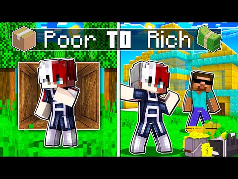 Going POOR To RICH In Minecraft With @ProBoiz95 and @junkeyy